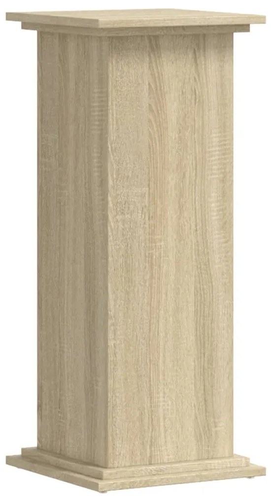 Suporte p/plantas 33x33x80 cm derivados madeira carvalho sonoma