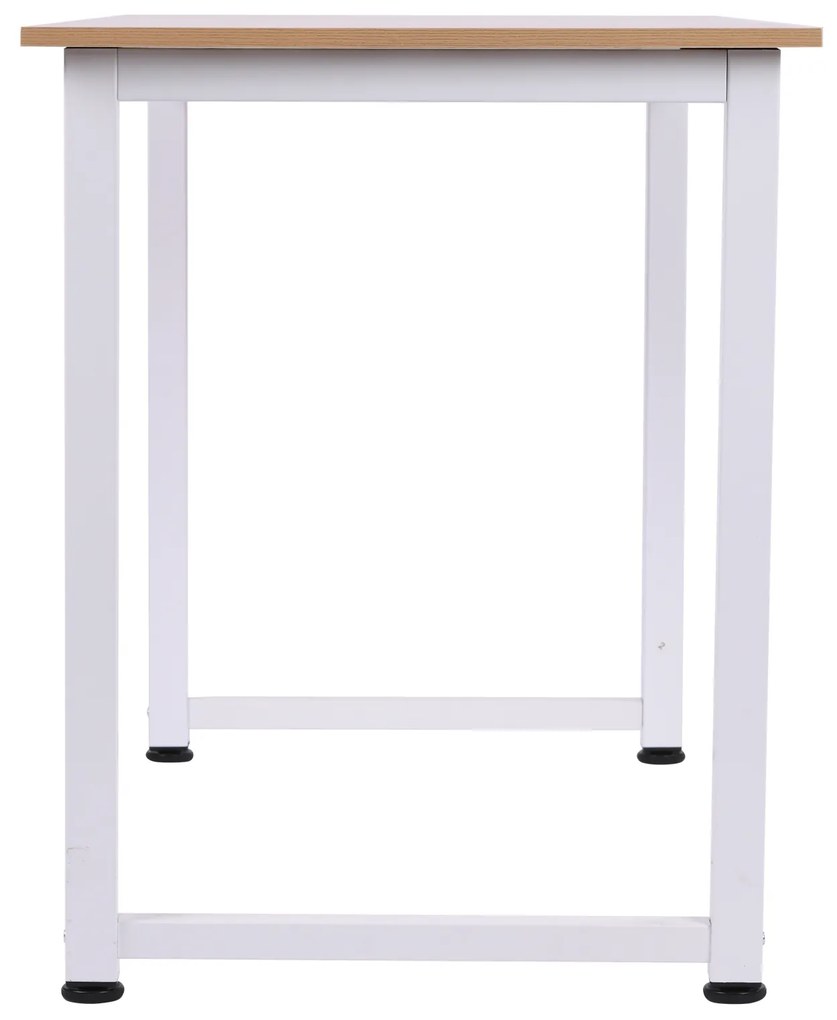 Mesa de computador para casa o oficina com os pés ajustáveis mobiliário de escritório simples 120x60x76cm carga 100 kg armação de metal