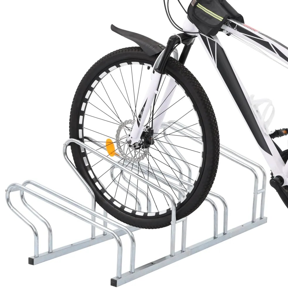 Suporte independente para 4 bicicletas aço galvanizado