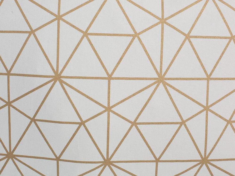 Conjunto de 2 almofadas decorativas em algodão dourado 45 x 45 cm SEDUM Beliani