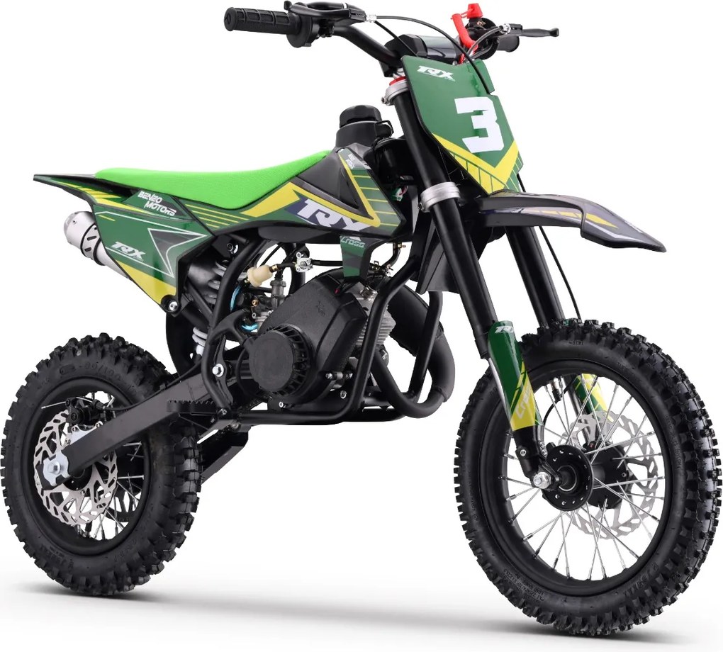 Moto Cross Gasolina para crianças BNO Motors Cross TRX 60 cc Verde