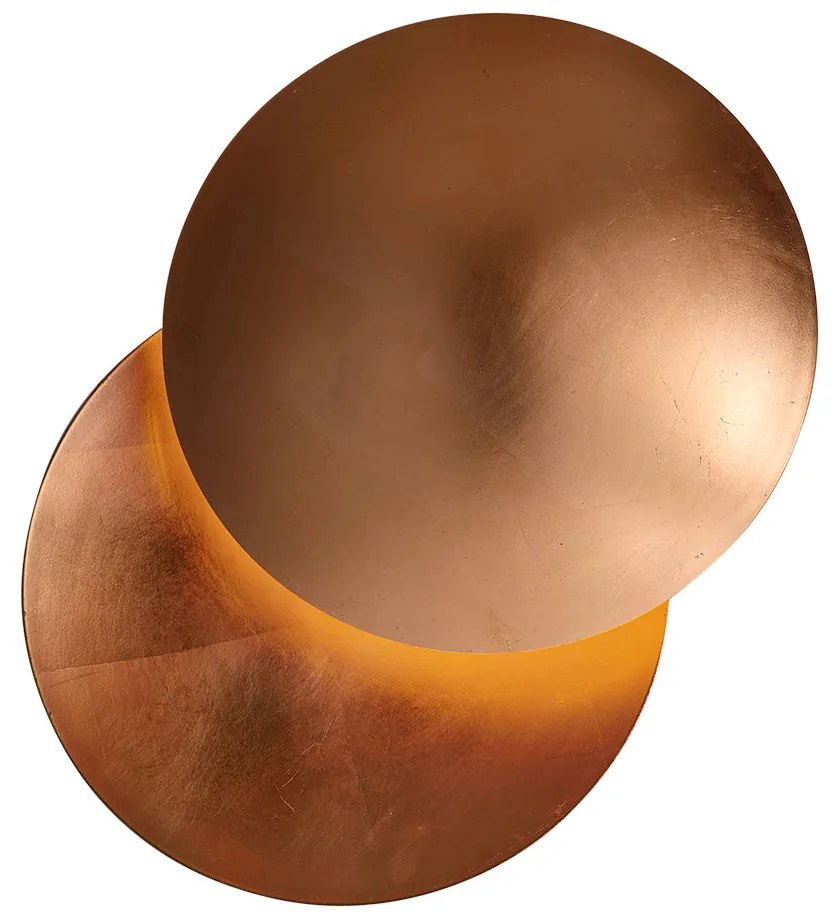 Candeeiro de parede moderno cobre 34,5cm 2-luzes - Sunrise Moderno