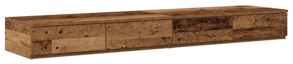 Camas com Gavetas vidaXL Cinza Sonoma 140x36,5x16,5 cm Madeira de Enge