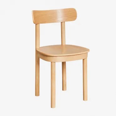 Pacote De 4 Cadeiras De Jantar De Madeira Taleri Madeira Rústica - Sklum