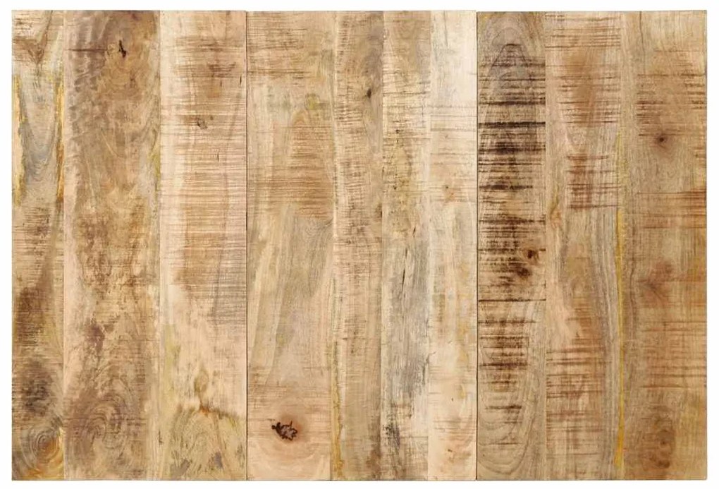 vidaXL Cabeceira 120 cm madeira de mangueira áspera maciça