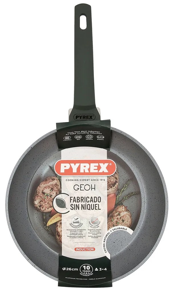 Frigideira Antiaderente Pyrex Geoh Alumínio Forjado 26 cm