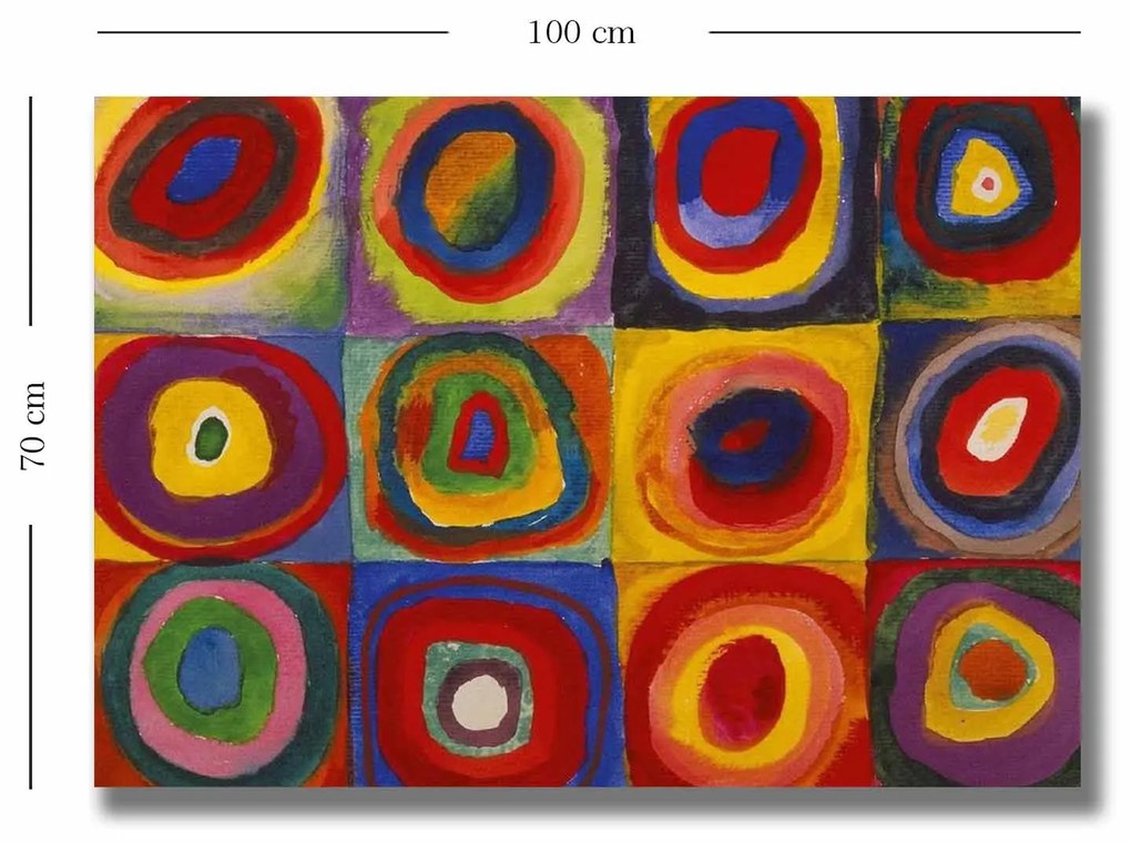Quadro Decorativo 70100KANDINSKY008 – Multicolor – 70 x 100 cm