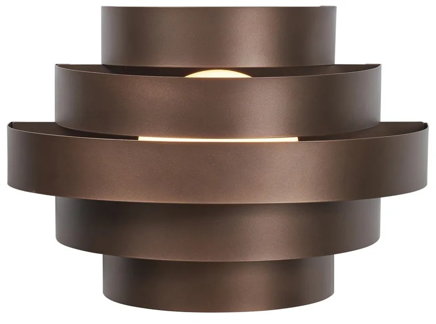 Candeeiro de parede moderno bronze incluindo LED com 3 níveis de regulação - Lines Moderno