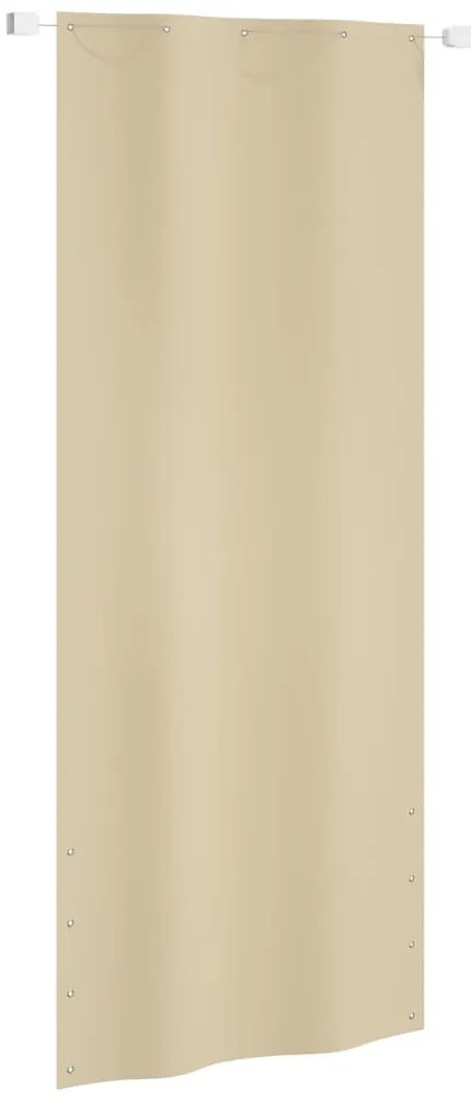 vidaXL Tela de varanda 100x240 cm tecido Oxford bege