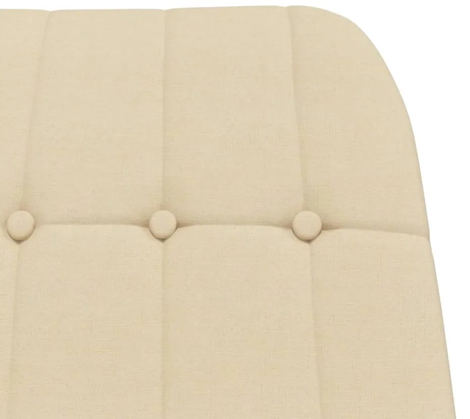 Cadeira de baloiço tecido cor creme