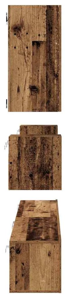 Conjunto de móvel de TV 8 pcs Madeira antiga 100 x 30 x 30 cm