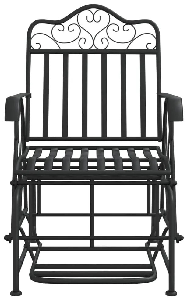 Banco de alpendre 61 cm aço preto