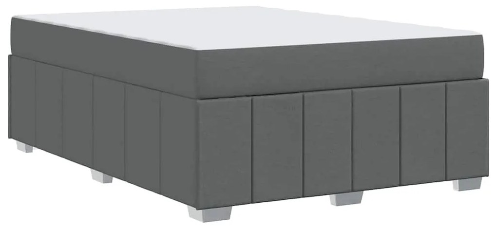 Estrutura da Cama Cinzento escuro 160 x 200 cm tecido