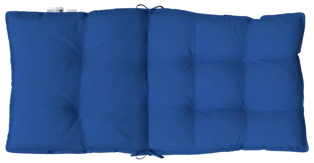 Almofadões cadeira encosto baixo 4 pcs tecido oxford azul real