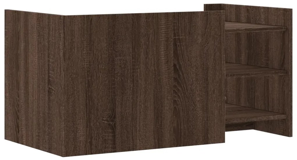 Mesa de centro 100x50x50 cm deriv. madeira carvalho castanho