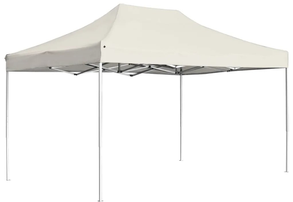 vidaXL Tenda dobrável profissional para festas alumínio 4,5x3m creme
