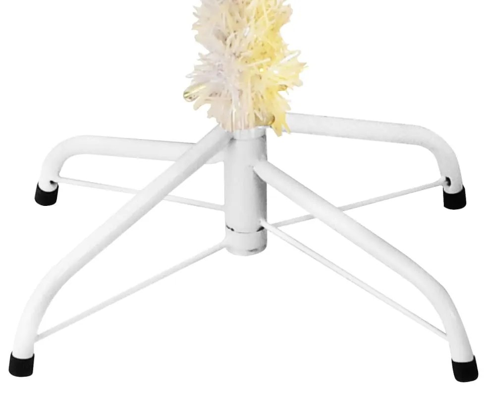 Árvore Natal artificial + pontas iridescentes 150 cm PVC branco