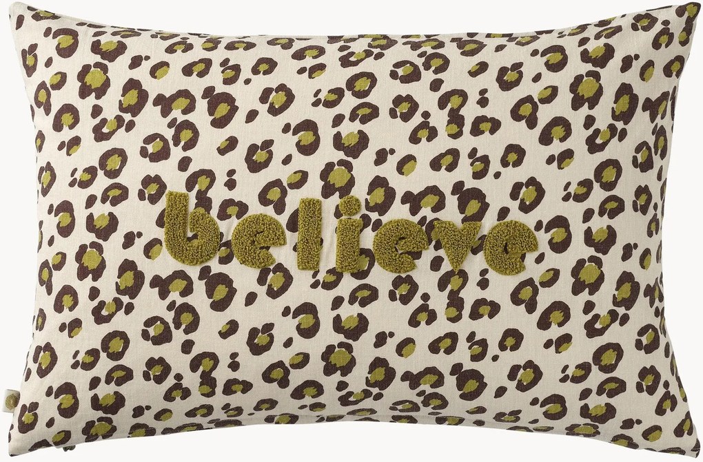 Capa de almofada em mistura de linho Elly