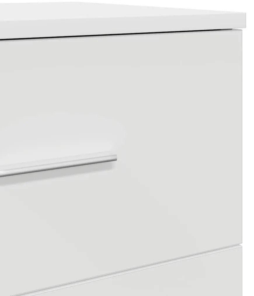 Mesa de cabeceira com 2 gavetas 40x36x50 cm branco