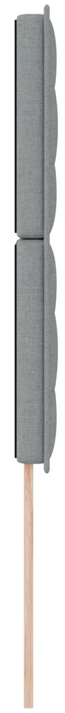 Cabeceira Design Linhas Cinza Claro 90 cm Tecido