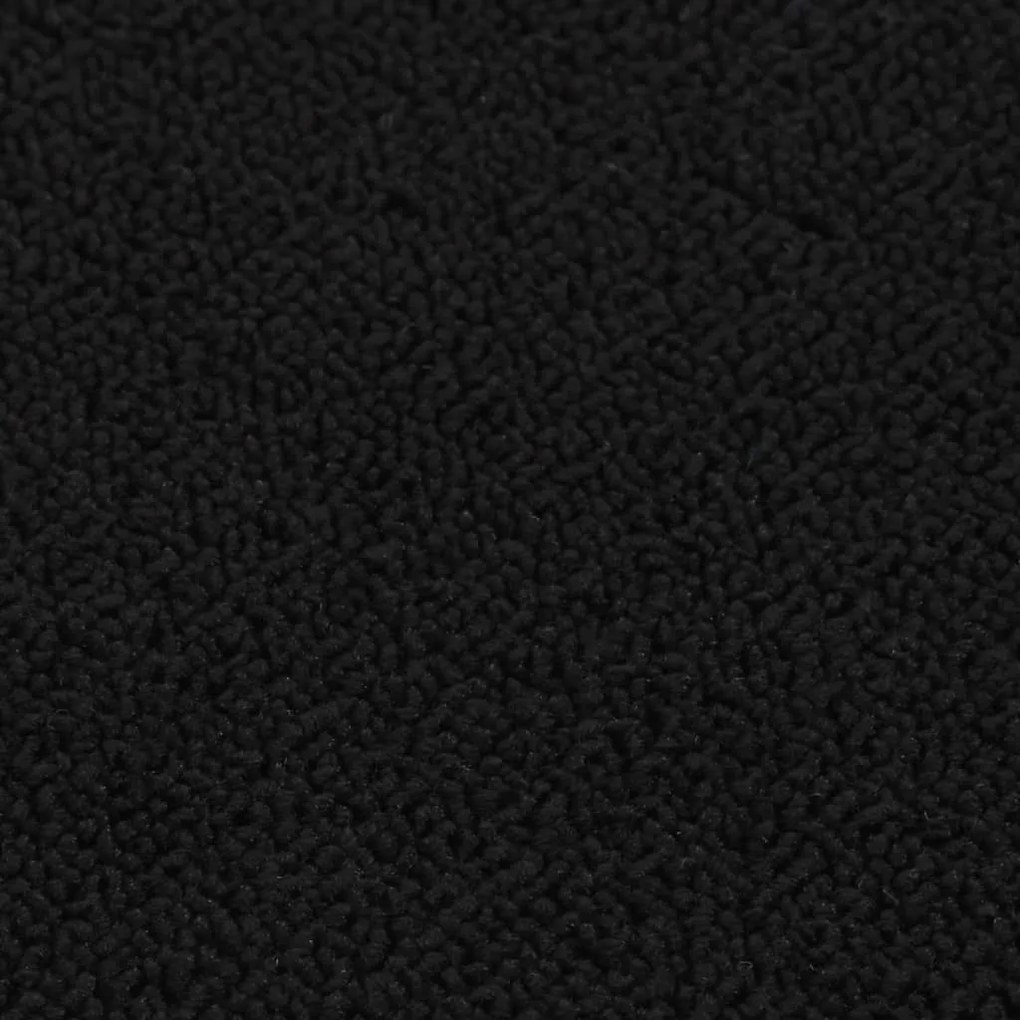 Tapetes antiderrapantes retang. p/ escadas 15pcs 60x25 cm preto