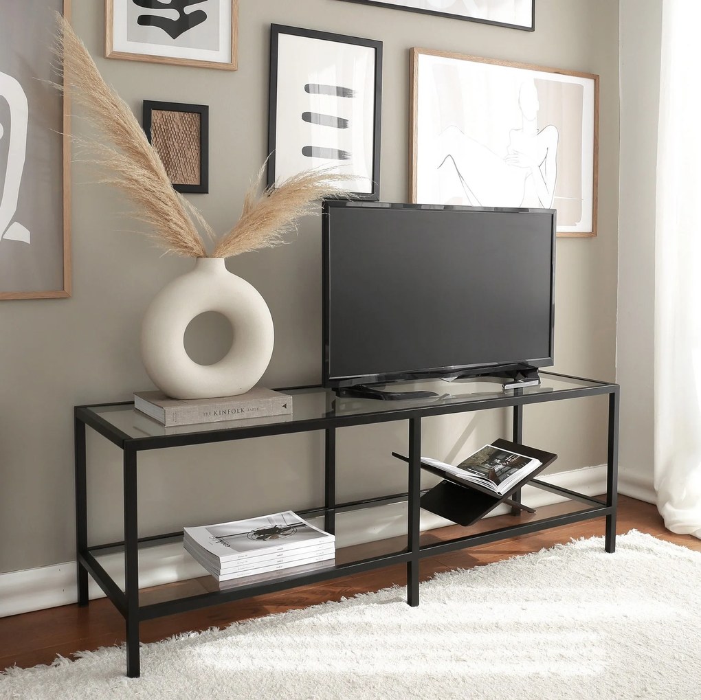 Móvel TV Basic – Preto Fosco – 130 cm x 45 cm x 40 cm