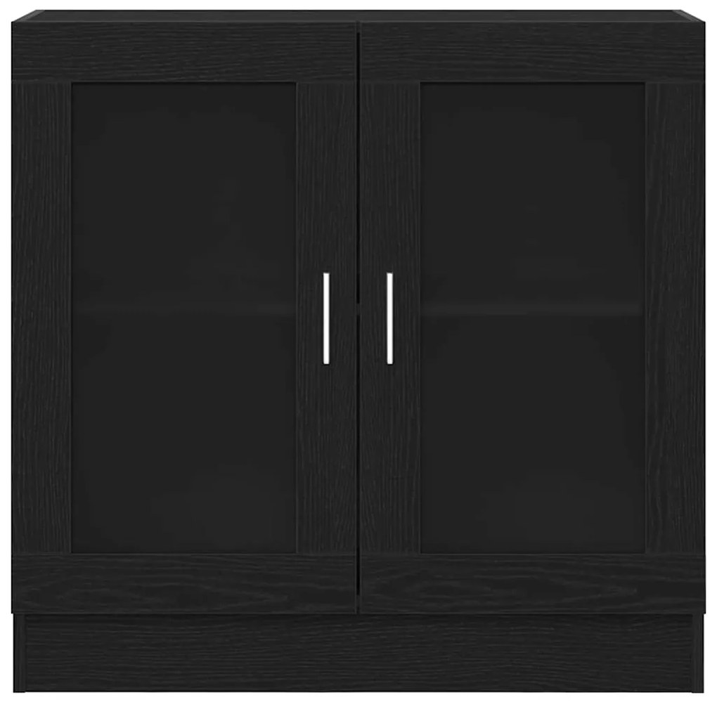 Estante de Livros vidaXL em Preto Carvalho 82,5x30,5x80 cm em Madeira