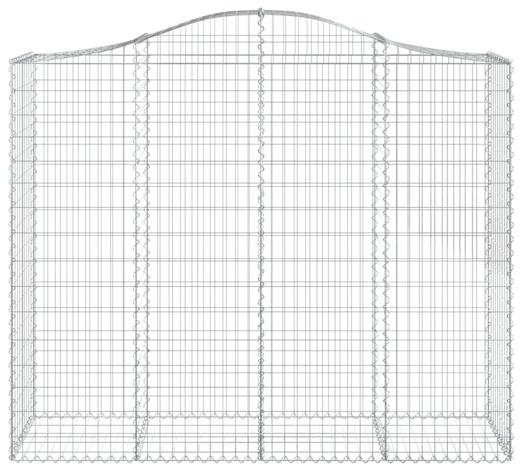 Cestos gabião arqueados 25 pcs 200x50x160/180 ferro galvanizado