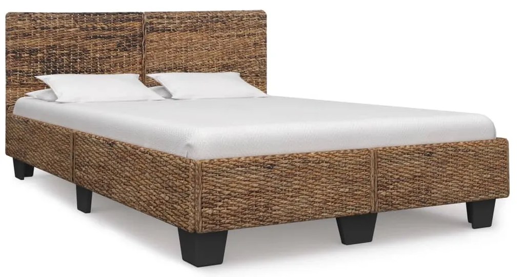 vidaXL Estrutura de cama 140x200 cm vime natural