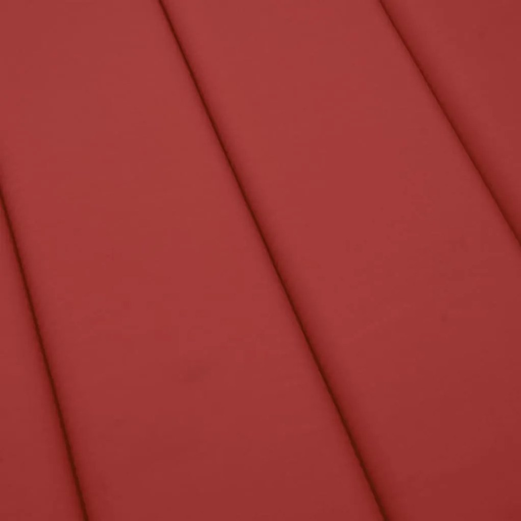 Almofadão p/ espreguiçadeira 200x70x3 cm tecido oxford vermelho