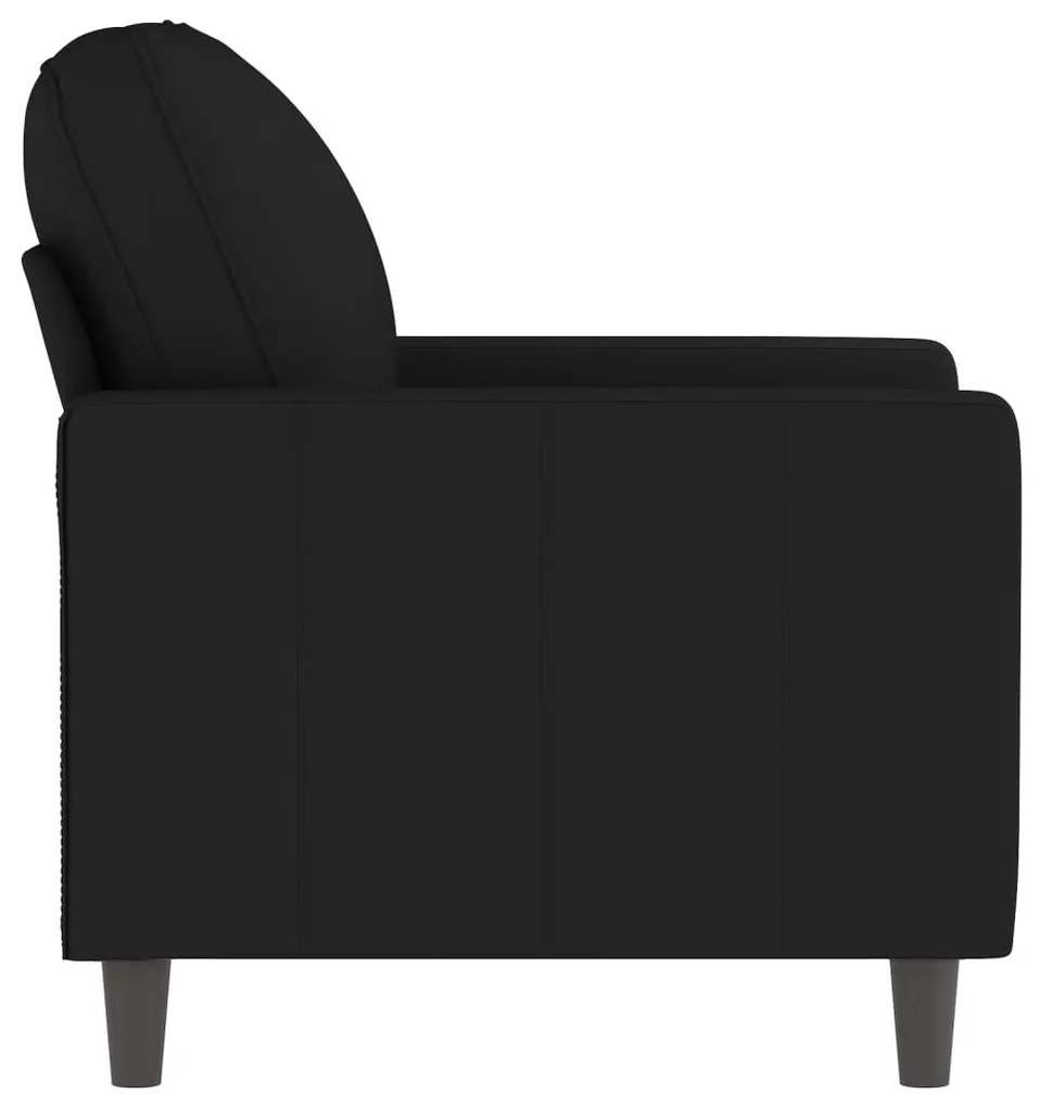 Poltrona 60 cm veludo preto