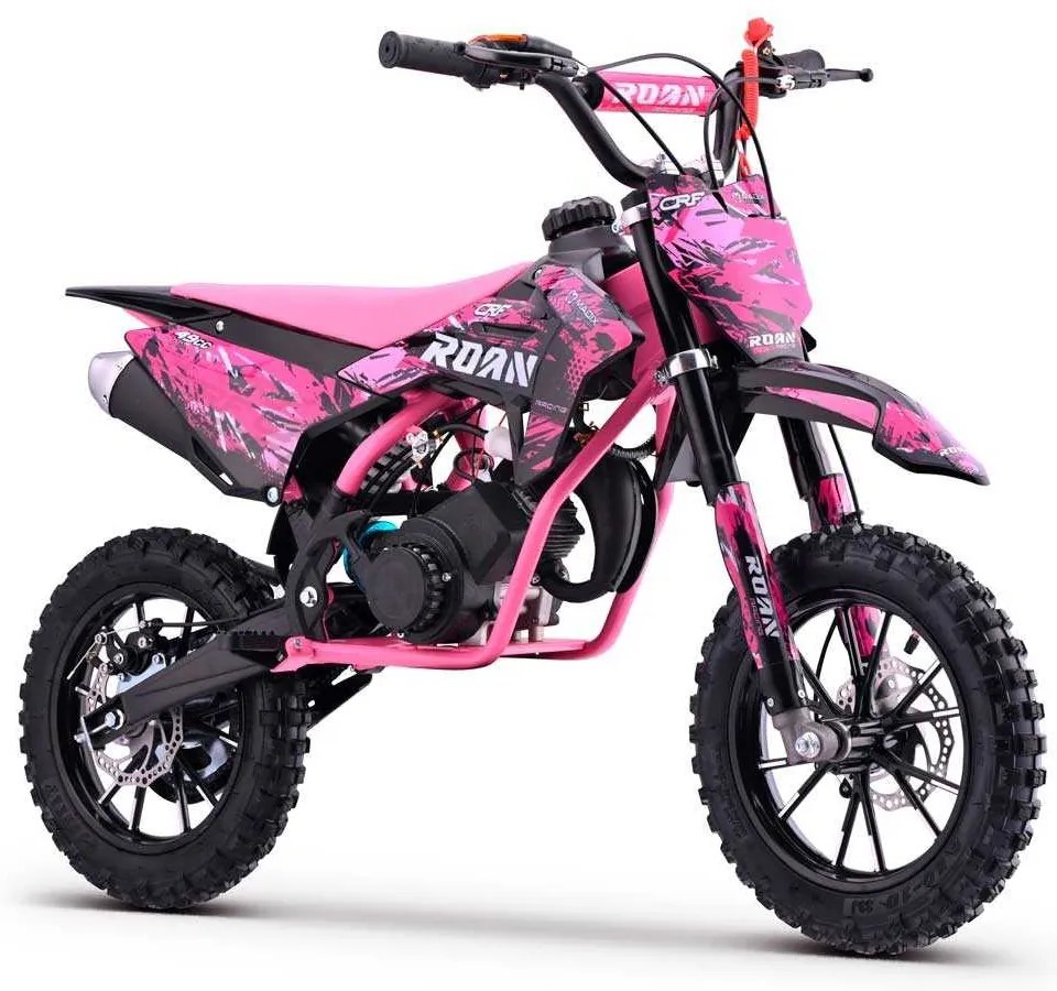 MINI MOTO Crianças MINICROSS gasolina 49cc Roan CRF 10/10" 3.5cv Rosa