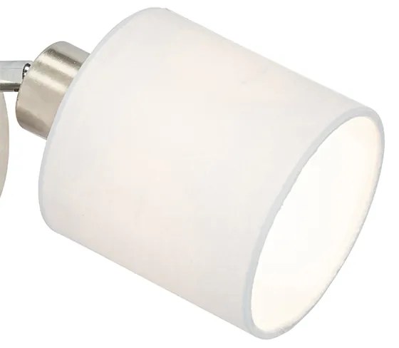 Aplique moderno aço abajur branco ajustável - HETTA Moderno