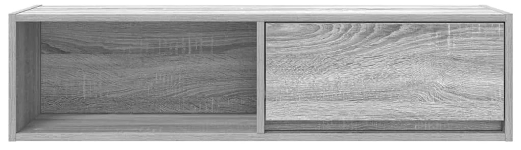 Móvel de TV 100x31x25,5 cm derivados de madeira cinzento sonoma