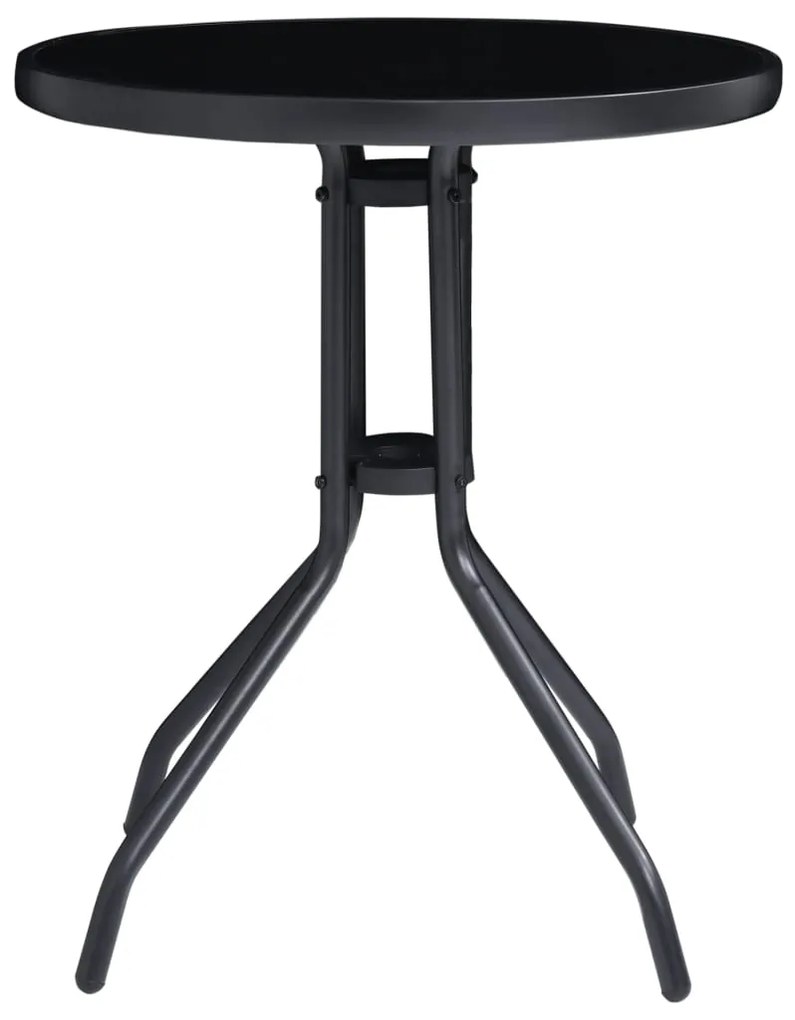 3 pcs conjunto de bistrô preto e antracite