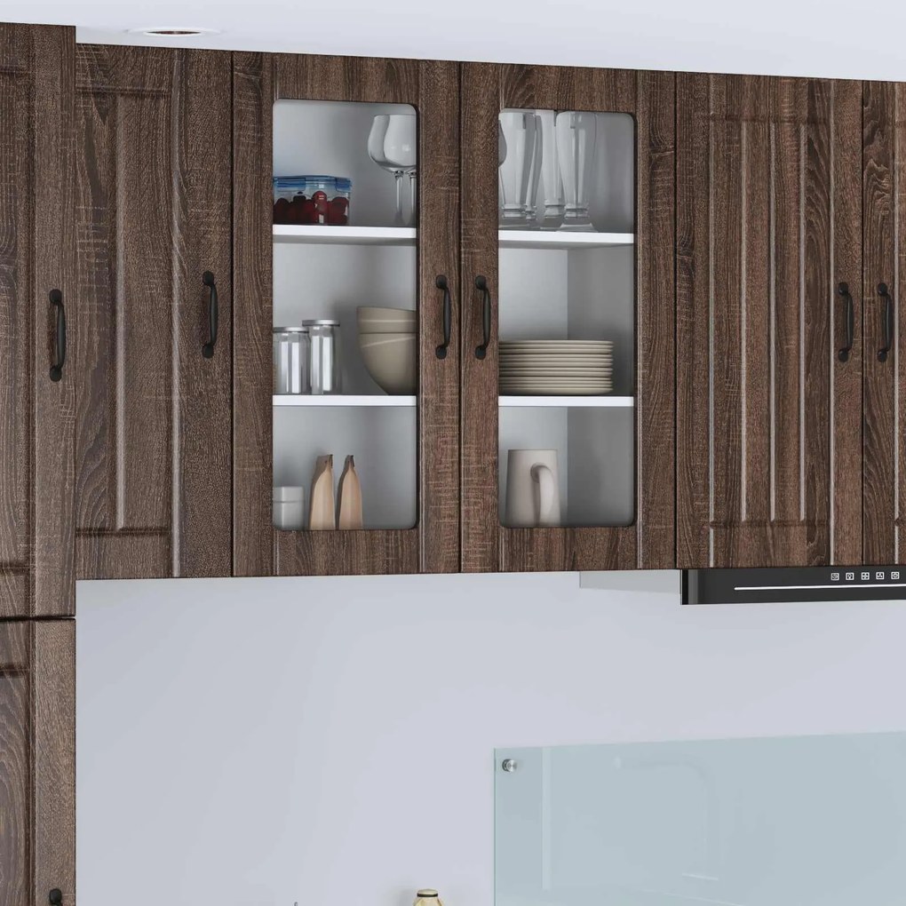 vidaXL Armário de Cozinha Carvalho Marrom 80 x 31 x 80 cm