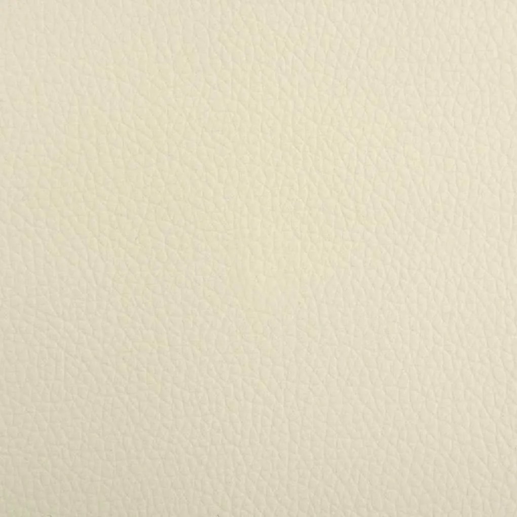 Cama para cães 50x40x30 cm couro artificial cor creme