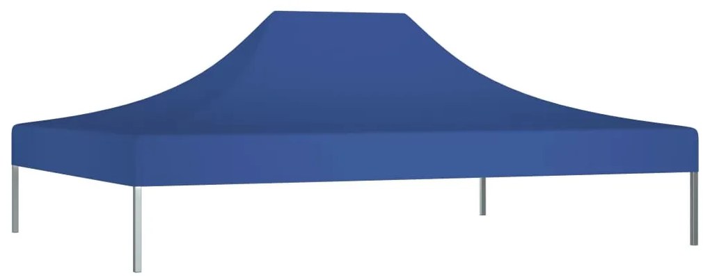 Teto para tenda de festas 4x3 m 270 g/m² azul