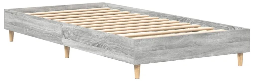Cama vidaXL 90x200 cm Cinza Sonoma em Madeira Engenharia