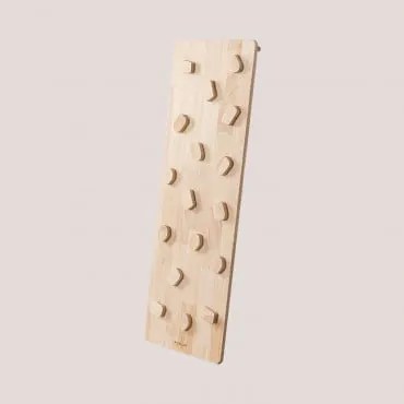 Rampa Com Parede De Escalada De Aprendizagem Pyqer Natural Kids Madeira Natural - Sklum