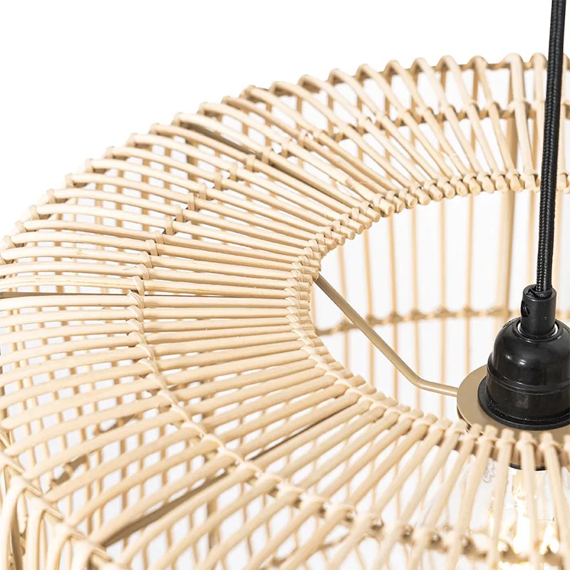 Candeeiro de suspensão oriental em vime 45 cm - Maud Oriental