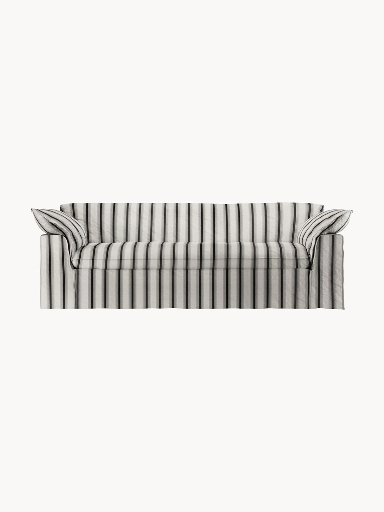 Sofá Nomad: 244 cm - Rocco, Chalkstripe (3 lugares)