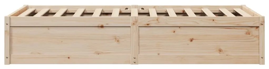 Cama sem colchão 75x190 cm madeira de pinho maciça