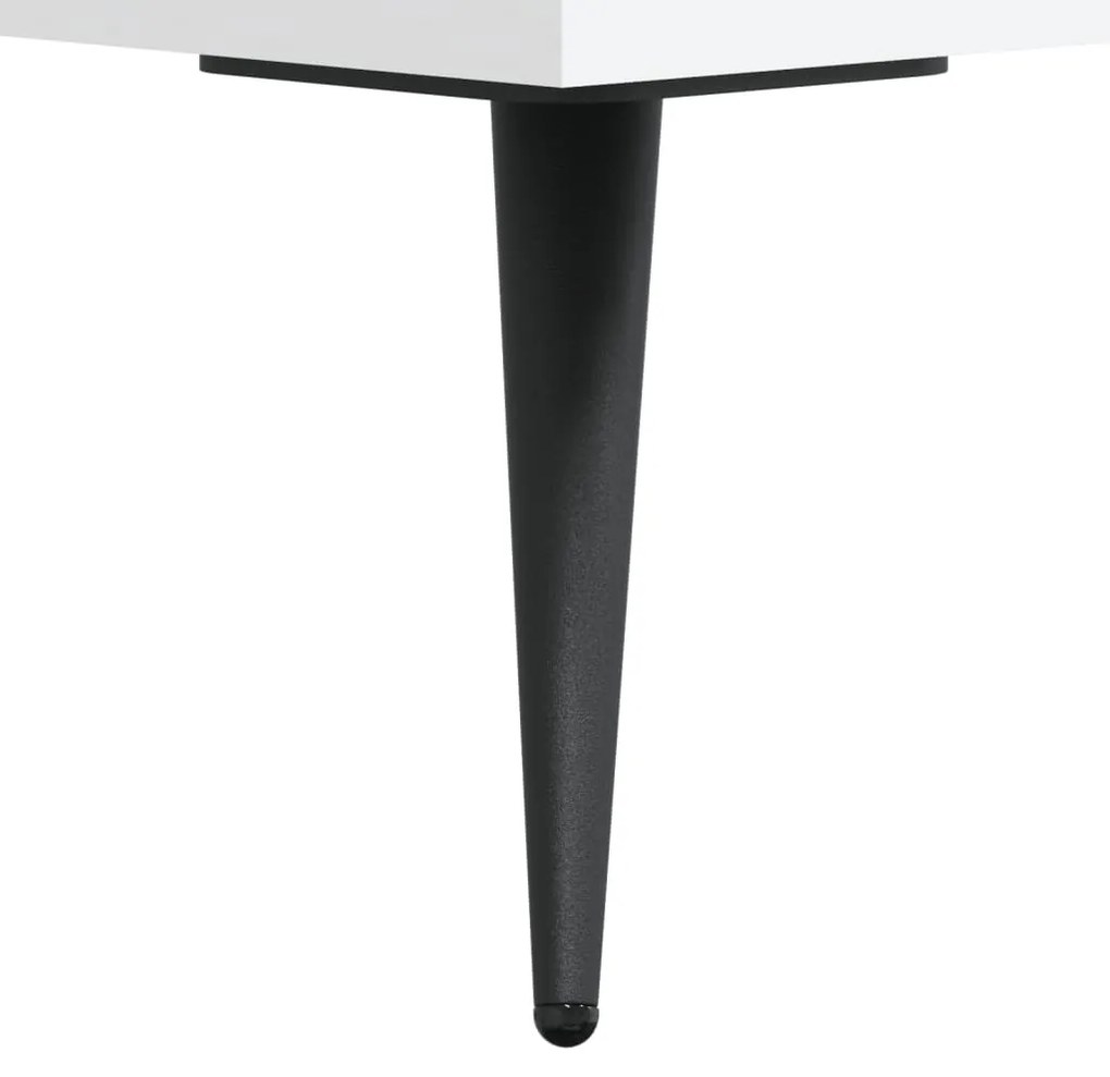 Mesas de cabeceira 2 pcs 40x35x47,5 cm deriv. de madeira branco