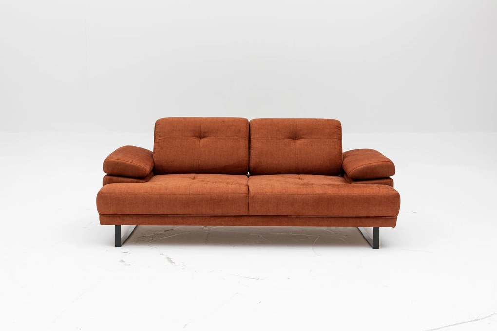Sofá-Cama de 2 Lugares Mustang – Laranja – 199x99x83 cm