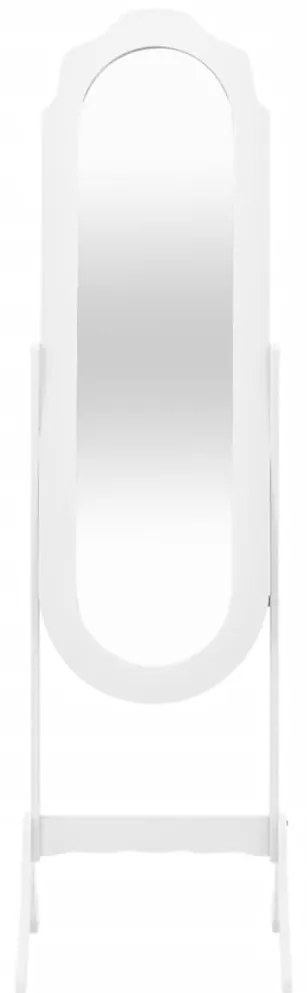 Espelho de pé 45,5x47,5x160 cm derivados de madeira branco