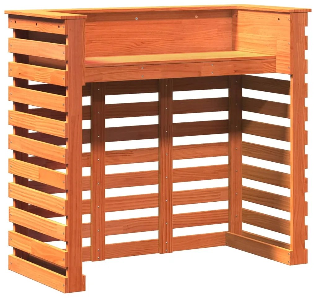 Mesa de bar exterior 113,5x50x103 cm pinho maciço castanho-mel