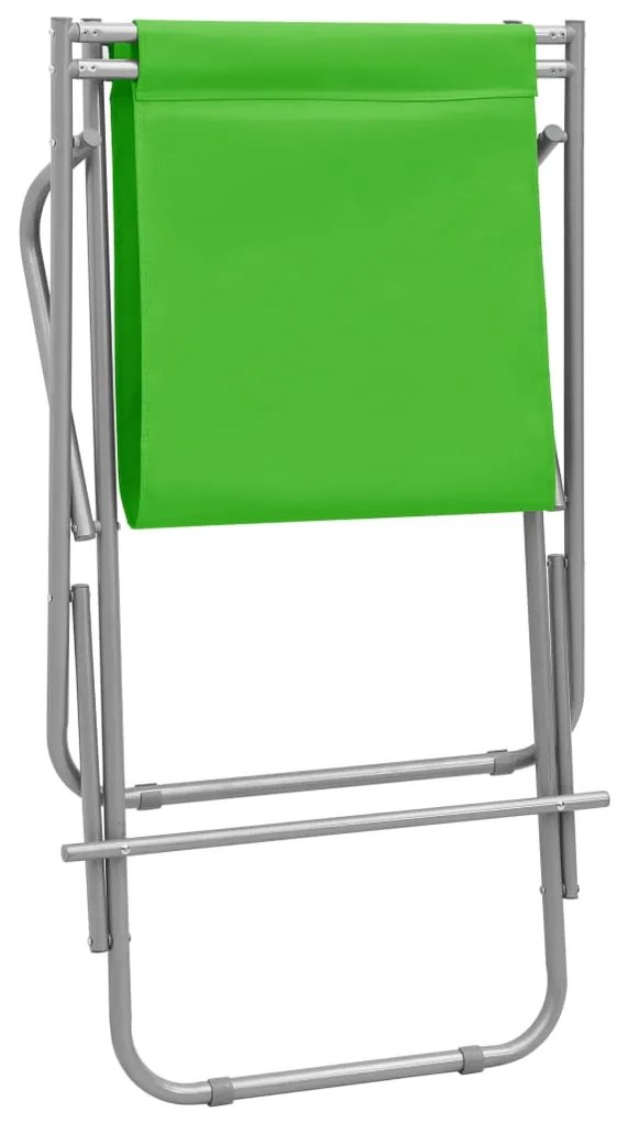 Cadeiras de baloiço 2 pcs aço verde