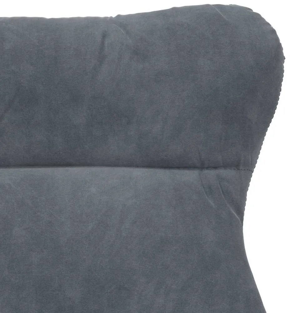 Poltrona Relaxante Veludo Cinza Escuro