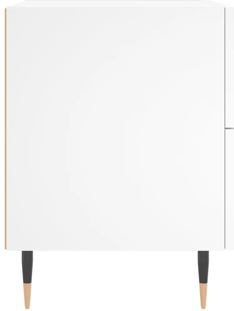 Mesa de cabeceira 40x35x47,5 cm derivados de madeira branco